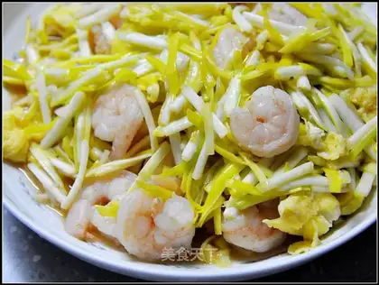 Garlic egg and shrimp