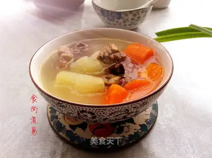 Pumpkin dry pigtail soup