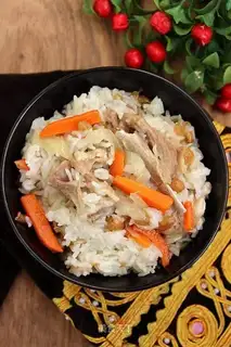 Hands on rice