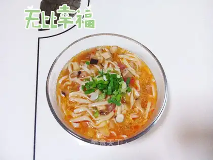 Homemade soup noodles