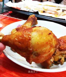 Garlic spicy roasted chicken legs