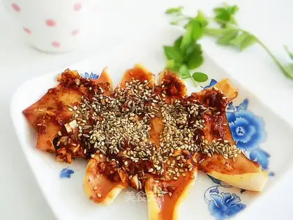 Spicy garlic roasted squid