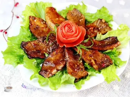 Private sauce fried apricot mushrooms
