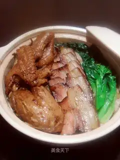 cured chicken pot rice
