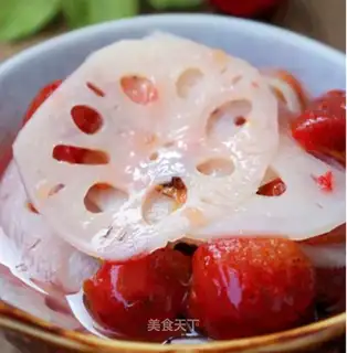 Hawthorn lotus root slices