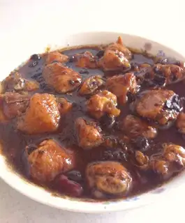Steamed chicken wings with black bean sauce