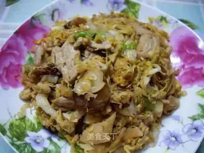 stir-fried pickled cabbage