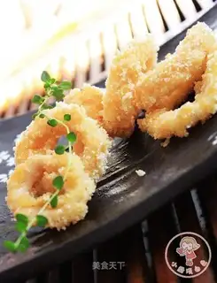 Crispy squid rings