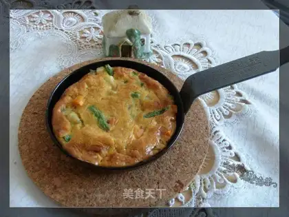 Fragrant dumpling stuffed cheese pie