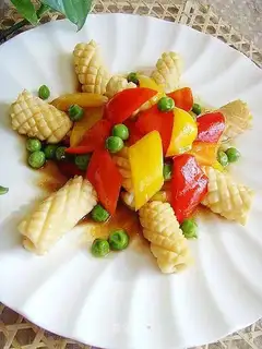 Squid roll with oyster sauce