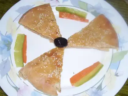 Radish juice dough cake