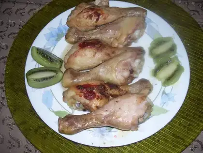 Roast chicken legs