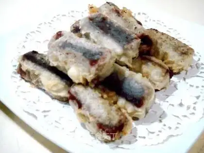 Crispy red bean paste