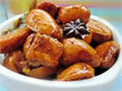 Roasted pork with taro