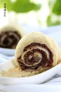 Bean flour cake