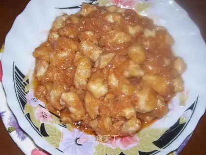 Sweet diced chicken