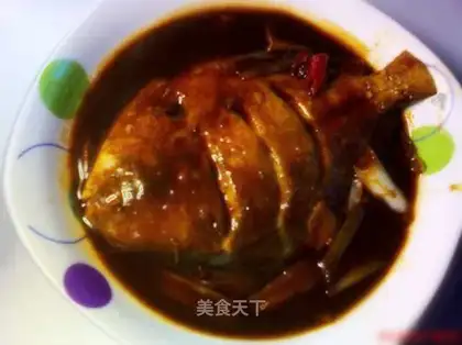 Braised pomfret