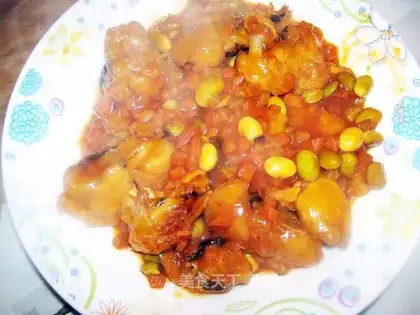 Fish nuggets in tomato sauce