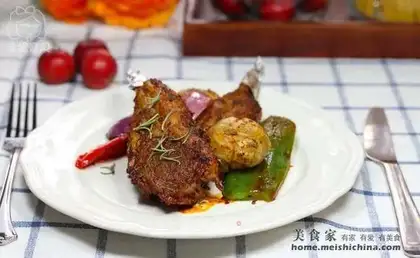 Cut lamb chops with fragrant roast method