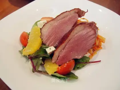 Ducks with orange salad