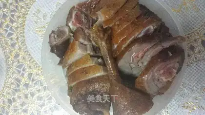 Homemade duck leg