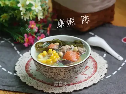 ♪ Sea-banded corn bouquet soup ♪