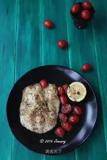 Buttered silver cod