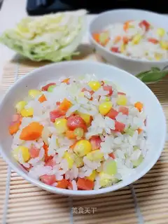 Celery corn fried rice