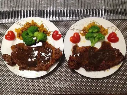 French black pepper steak
