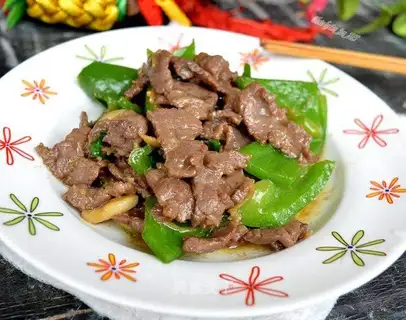 Beef fried lantern pepper