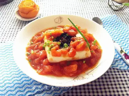 Tomato rice tofu