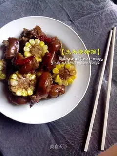 Corn burns pigs' feet