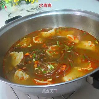 Spicy fan dumplings