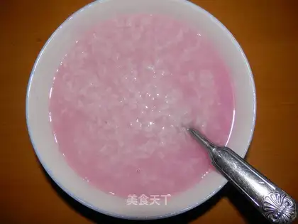 Pink porridge