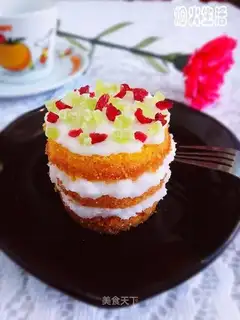 Mini-cream naked cake