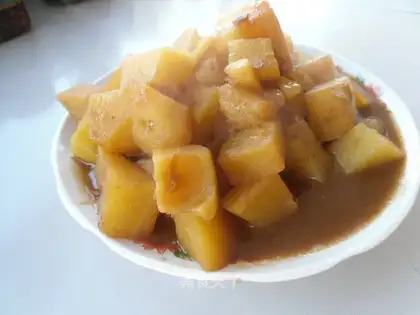 Potato with soy sauce