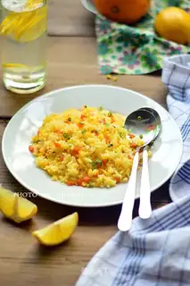 Onion egg fried rice