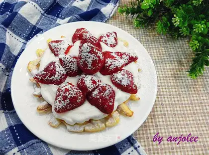 Strawberry waffles