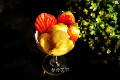 Banana mango ice cream