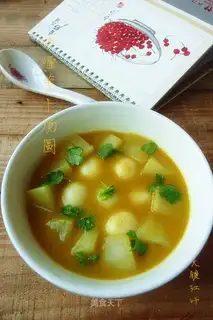 Curry radish soup