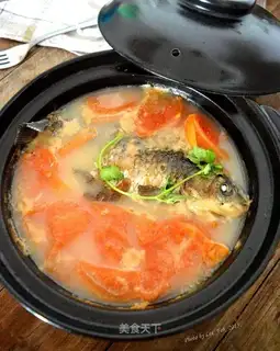 Tomato mackerel soup
