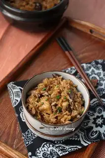 Chicken rice for mushrooms