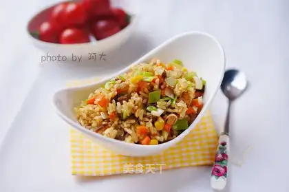 Corn beef fried rice