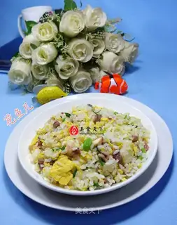 Eggs and lamb fried rice