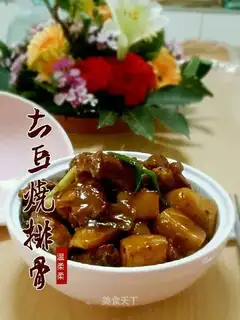 Potato burn ribs