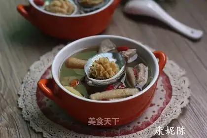 Fresh abalone skinny broth