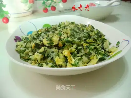Cream egg fried rice