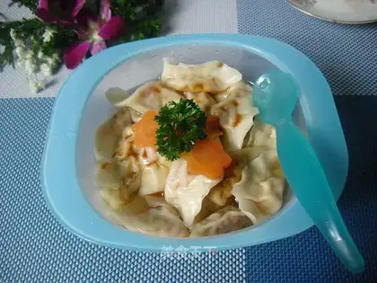 Tomato eggs, mini dumplings