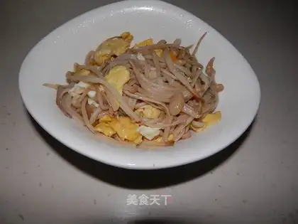 Egg fried golden mushrooms