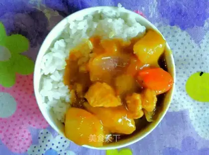 Potato chicken curry